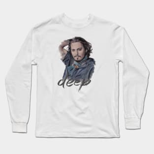 Jhonny deep pop art Long Sleeve T-Shirt